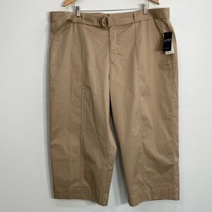 Lauren Ralph Lauren Cropped Pants Women's 20W  Tan Retail $145
